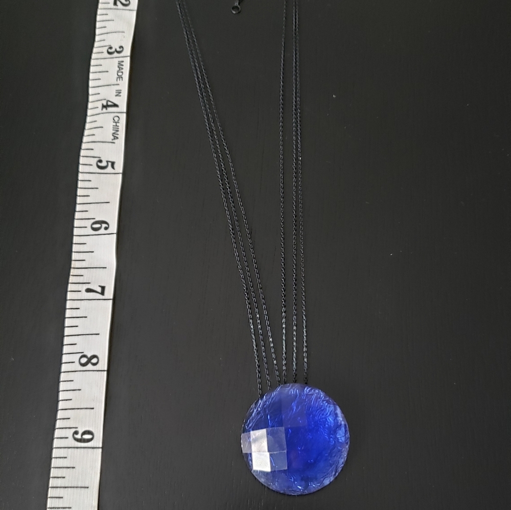 blue necklace